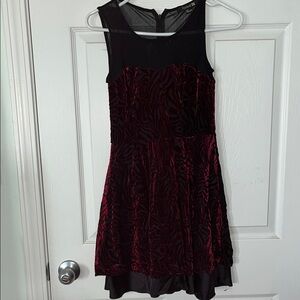 Elegant Black and Red Dress